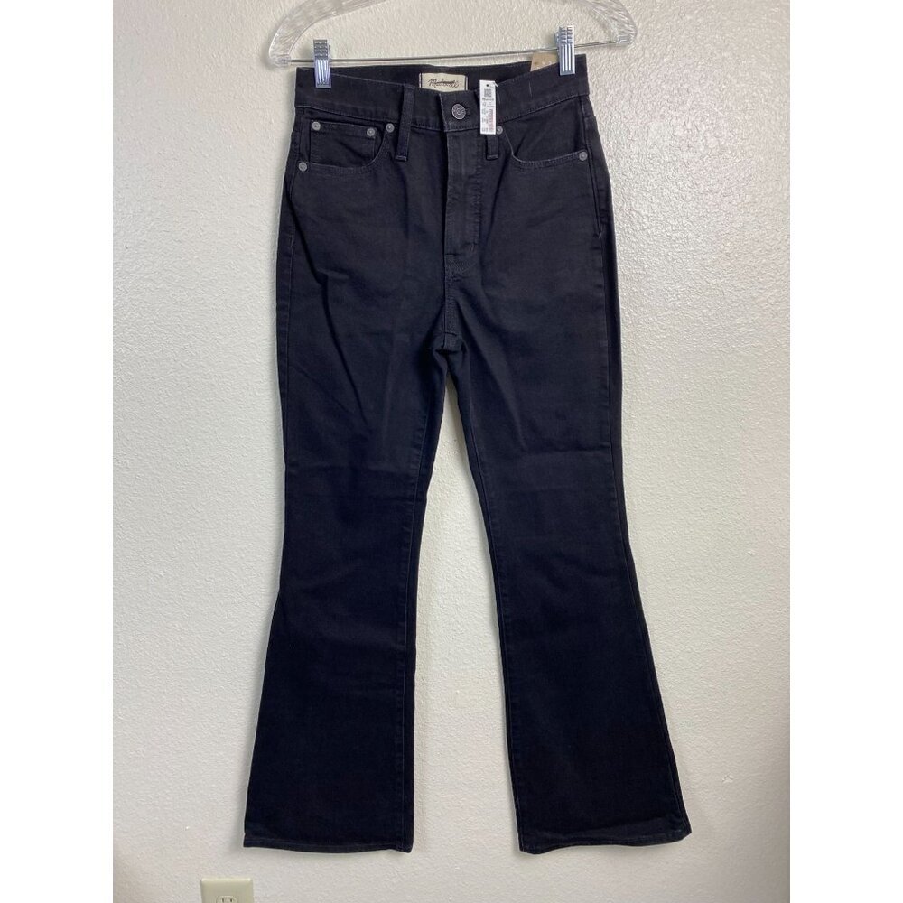 NEW Madewell The Perfect Vintage Flare Boot Black Jeans Size 24 Western Cowboy